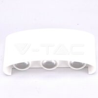 6W LED Wall Light Sand White IP54 3000K