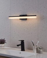 Nástěnné svítidlo PALMITAL LED černá/satén 1X11W IP44 EGLO 900845