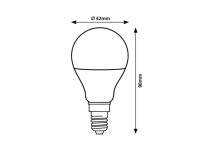 Světelný zdroj SMD LED, E14 G45, 9W, 810lm, 3000K RABALUX 79071