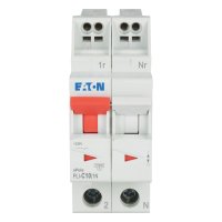 PLI-C10/1N Jistič PLI (bezšroubové svorky nahoře) char C 1+N-pólový 10kA 10A