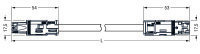 Propojovací kabel Eca zásuvka-zástrčka černá 3pól. WAGO 774-9993/006-401