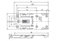 Upevňovací adaptér Tloušťka 1,5mm Uhlíkatá ocel WAGO 2789-1145