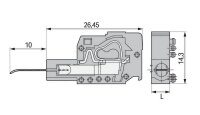 Modul zkušební zástrčky s kontaktním jazýčkem, rozteč 7,62 mm / 0,3, oranžová
