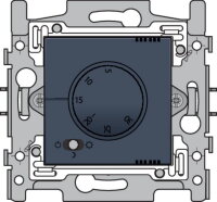 Termostat analogový-ALU STEEL GREY NIKO 220-88000