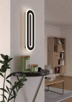 Nástěnné svítidlo MACCHIONI LED 400X120 černá/třpyt 12W IP20 EGLO 901242