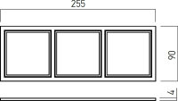 XDOMINO FRAME for 3 LED module for DM01