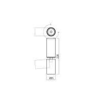 XPIPE ADJ. SURF. PROJ. 1x15W 220-240V AC