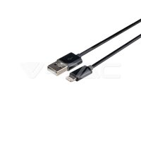 Iphone Cable Black With MFI Licence, VT-5552 V-TAC SKU8452