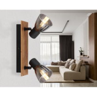 Nástěnné svítidlo CLAUDE hnědá 2xE14, max. 40W 230V GLOBO 54307-2W