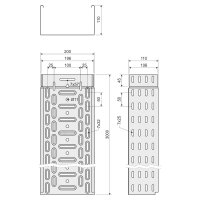 Kabelový žlab 110x200x0,75 Magnelis KOPOS KZI 110X200X0.75_ZM