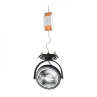 KELLY LED DIMM polozápustná černá 230V LED 12W 24° 3000K RENDL R12638