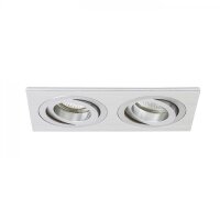 PASADENA GU10 SQ II zápustná česaný hliník 230V GU10 2x50W RENDL R12712