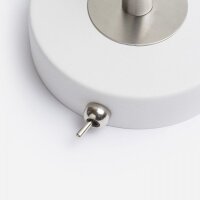 KAYA nástěnná bílá matný nikl 230V E27 28W RENDL R12898