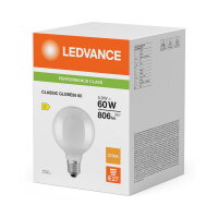 LED CLASSIC GLOBE P 5.9W 827 Frosted E27 LEDVANCE 4099854465598