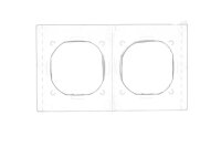 Sada těsnění IP44 pro rámečky 2-násobné Simon54 Premium KONTAKT SIMON DU2