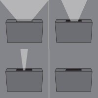 Svítidlo BLADE 3000K 2x 6W 500lm NÁSTĚNNÉ ANTRACIT IP54 LED2 5131334