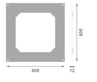 CANOPY COMPACT COVER PLATE KIT RWL1LEDV