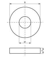 VibraTek SA-W Tlumící podložka 6,5x3mm WALRAVEN 2801306503