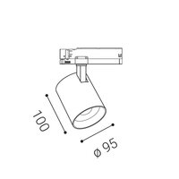 Lištové svítidlo LOOK II, W TRIAC 36W 3000K bílá LED2 6094631DT