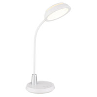 Stolní lampa KIRK bílá matná LED 12W 230V,60-650lm, 3000/4000/6000K GLOBO 58496W