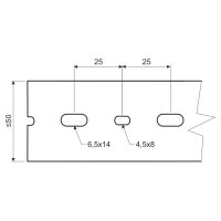 Rozváděčový kanál RK 37.5X75 DIN LD, tmavě šedý, 2 m, karton, DIN