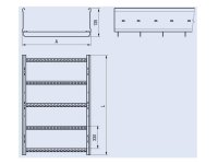 TOP SERVIS 3100203 KZ 400/110 3m žebřík 400/110 3m pozink plech (DX51D)