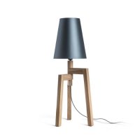 CONNY 25/30 stolní stínidlo Monaco petrolejová/stříbrné PVC 23W RENDL R11580