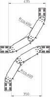 OBO 7080409 Kloubový oblouk RGBV 840 FT