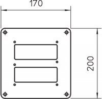 OBO 6290134 Podlahová deska ISSBP140110WA