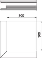 Vnější roh OBO GA-SA70110EL, pro kanál Rapid 80, 70x110mm, Hliník, Alu eloxováno