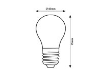 Světelný zdroj Filament LED,E27 G45, 6W, 870lm, 2700K RABALUX 2072