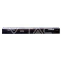 Recessed Aluminium Track Rail Black 0.5M