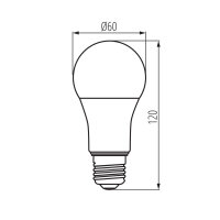 Kanlux 33719 IQ-LED A60 13,5W-WW Světelný zdroj LED (starý kód 27279)