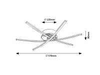 CYCLONE chromová LED 21W IP20 chrom RABALUX 4606