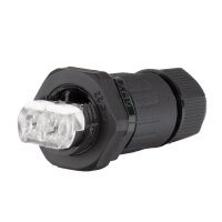 Kabelová rovná přívodka 2piny, IP68, páčky + a - MCLED ML-112.233.72.0