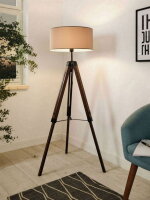Stojací svítidlo LANTADA ořech/černá 1X60W IP20 EGLO 44115