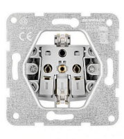 Zásuvka SCHUKO, bezšroubové svorky, červená SCHRACK EV101307--