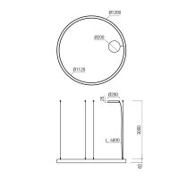 Závěsné LED svítidlo XAMBIT 3000K AM05WW