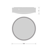 BLKH RD 250 P 9.5W CPS WT          LEDV