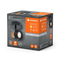 Stropní svítidlo LEDVANCE DECOR SPOT CORK BLACK 1x3.4W 927 DIM