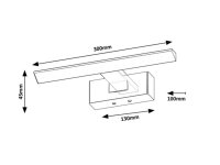 LORIC chromová LED 6W IP44