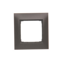 Rámeček 1-násobný Simon 54 Premium, IP20/IP44, hnědá matná metalizované DR1/46