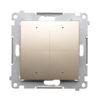 4-násobný spínač zlatá matná, metalizované KONTAKT SIMON DEW4.01/44