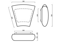 Přisazené svítidlo ALTAIR 2 19W IP41 4K NZ3h SKLO OPAL bílá OSMONT ALT59825