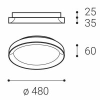 LED2 1271653ZBTW BELLA SLIM 48, B 38W ZI