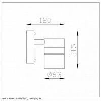 ARNE-LED Outdoor Wall lamp 1xGU10/5W Bla