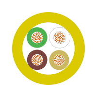 Kabel pro snímače/akční členy UNITRONIC SENSOR P 4X0,34 DESINA LAPP 0040434