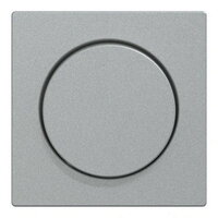 Centrální deska, Merten System M, s otočným knoflíkem, aluminium, matný plast