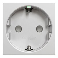 Zásuvka SCHUKO NOVÁ UNICA 2P+E 250V/16A, clonky, bezšroubová, Aluminium