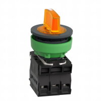 Ovl. Otočný prosvětlený, Oranž, 3 pozice pevné, 120 V AC SCHNEIDER XB5FK135G5